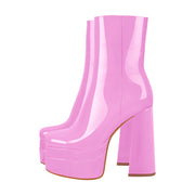 Plateau Blockabsatz Stiefel