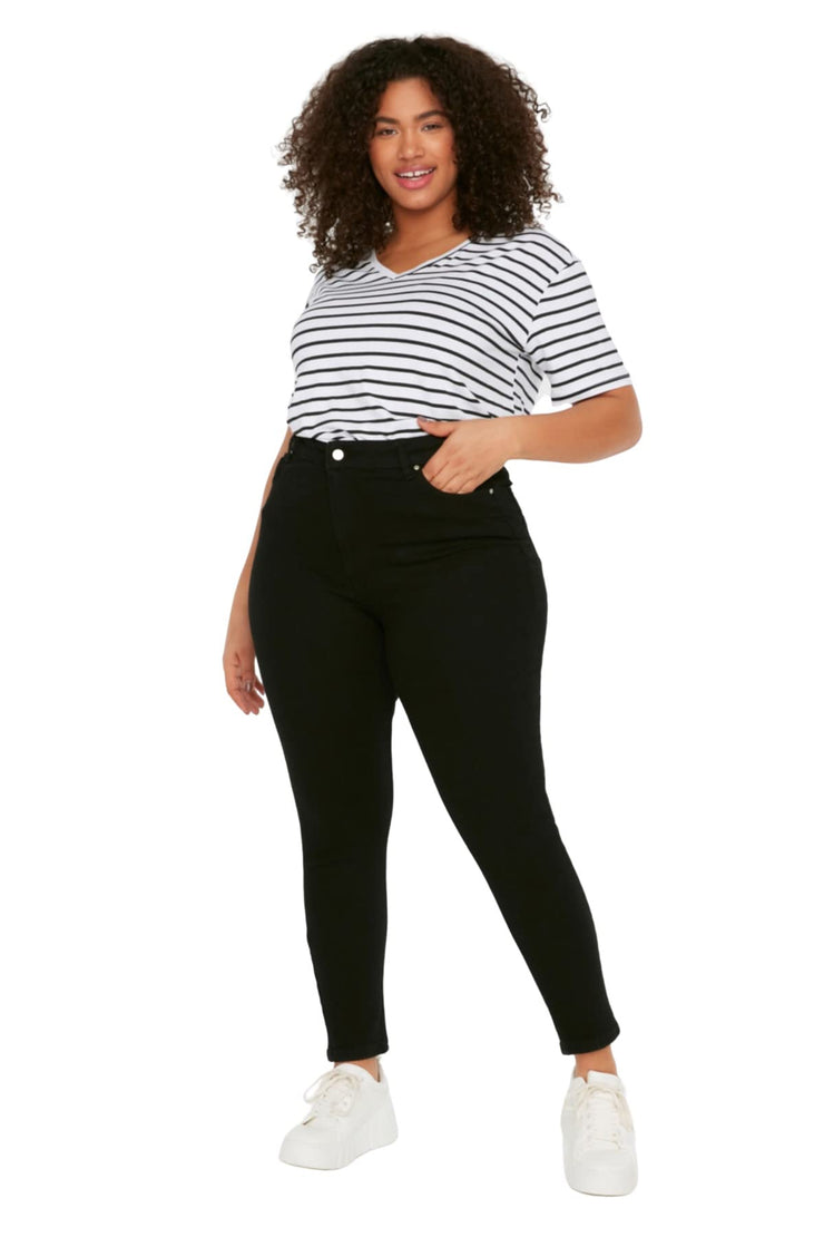 Damen Bund Plus-Size Jeans