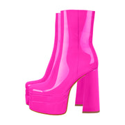 Plateau Blockabsatz Stiefel