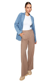 Breite Bein Damen Hose-Pant