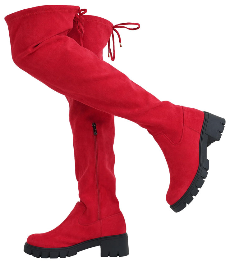 Damen Suede Winter Tube