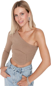 Crop top Knit Bluse