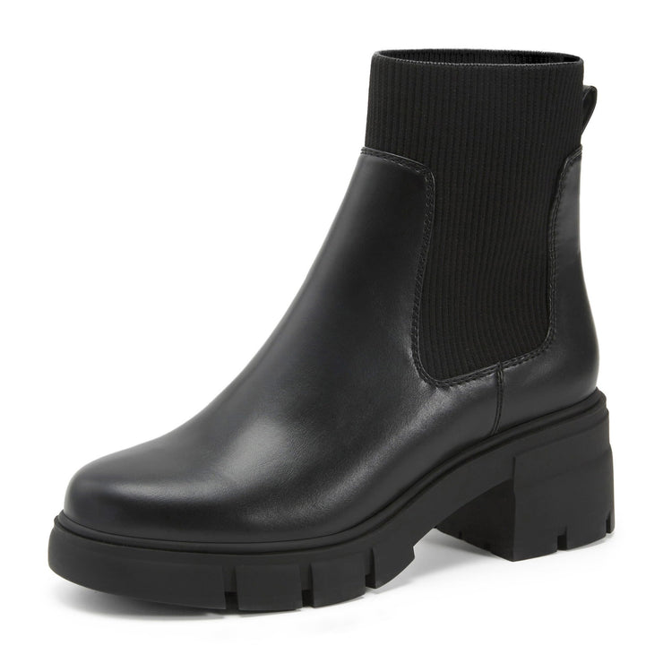 Blockabsatz, Plateausohle, Stiefeletten