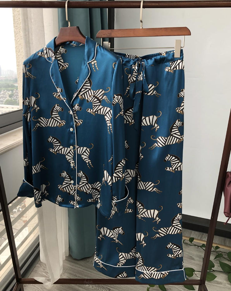 Silk top shorts trousers Pajama