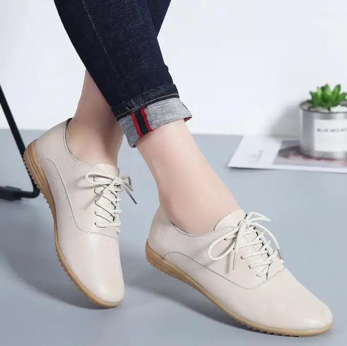 Mary Jane Genuine Leather Loafers