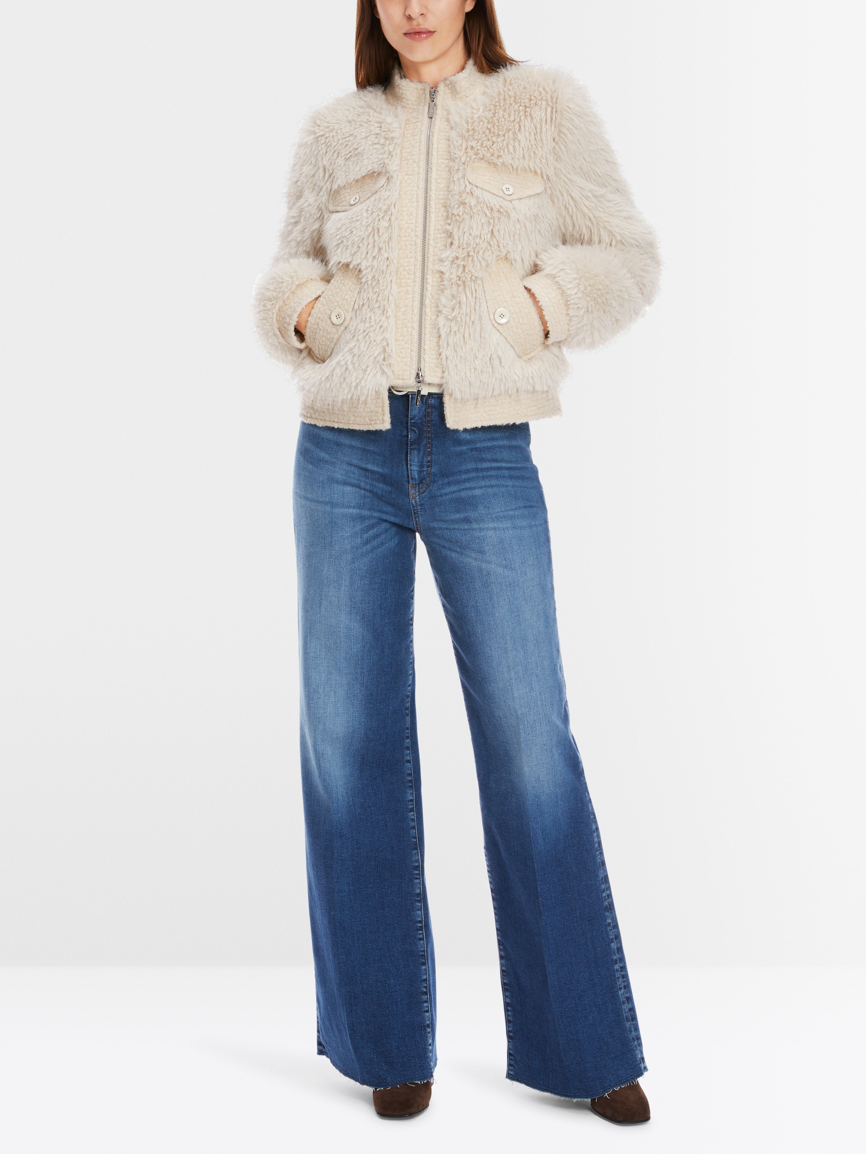 Short faux fur jacket