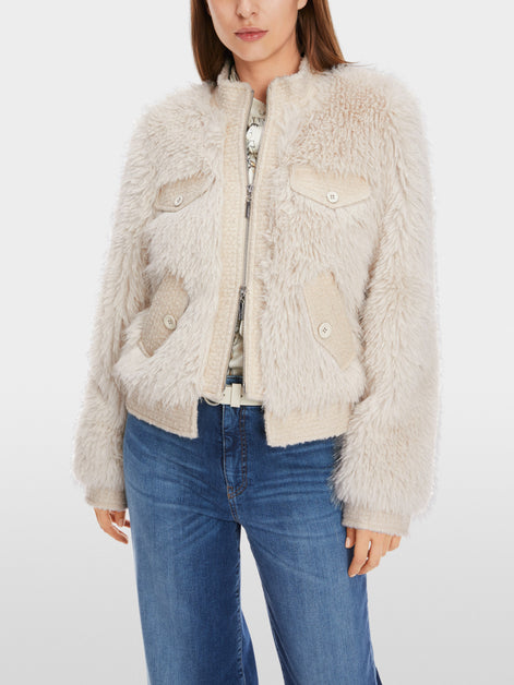 Short faux fur jacket