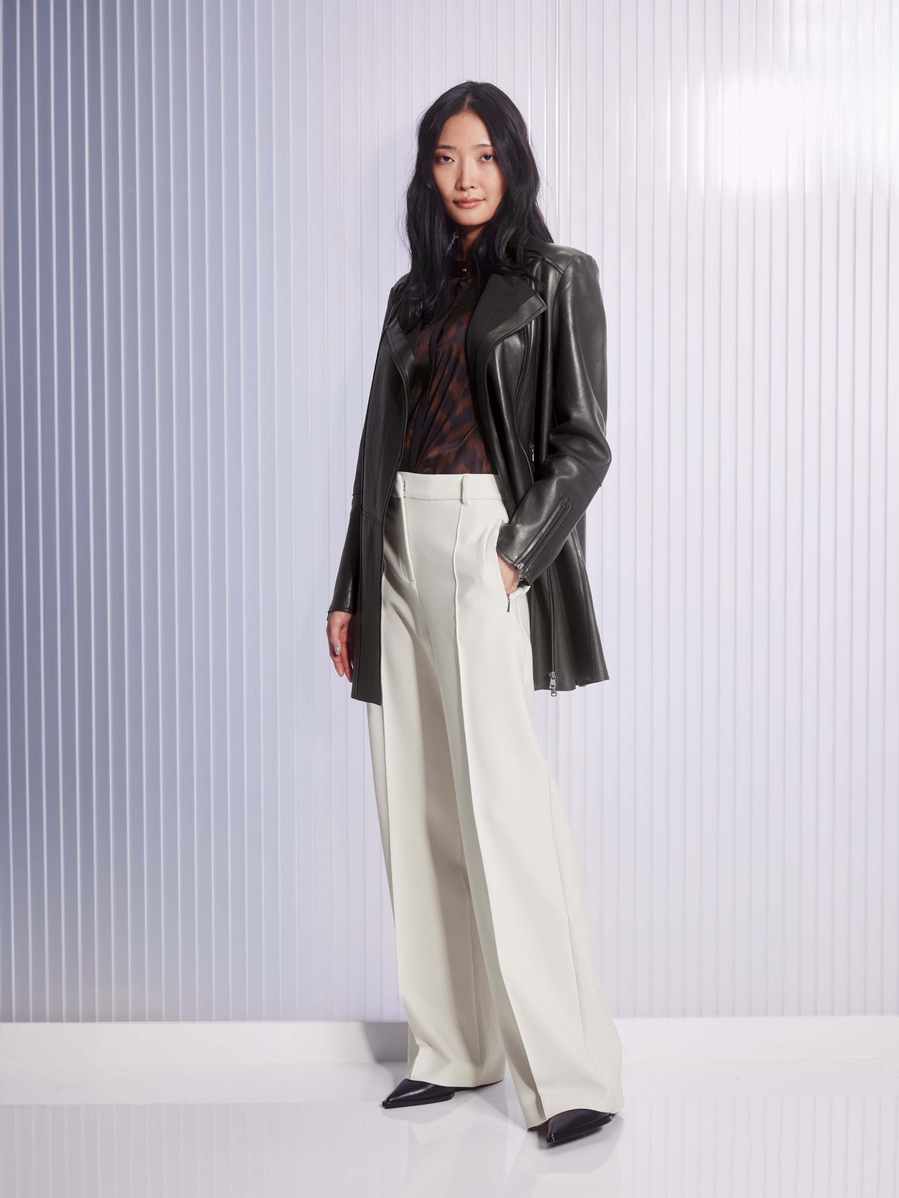 WEIDA - wide trousers with high waist