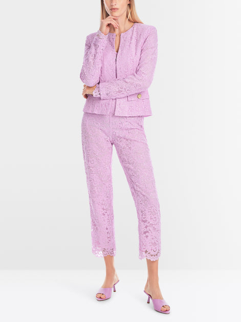 Mc - Ardent Lace Fabric Blazer