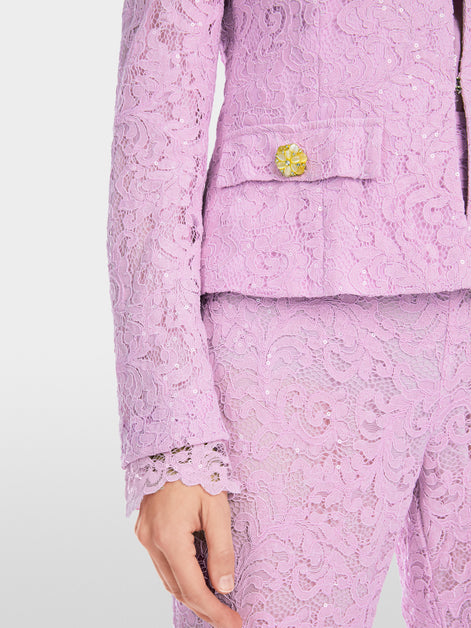 Mc - Ardent Lace Fabric Blazer