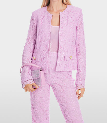 Mc - Ardent Lace Fabric Blazer