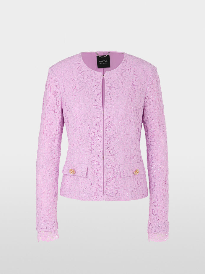Mc - Ardent Lace Fabric Blazer