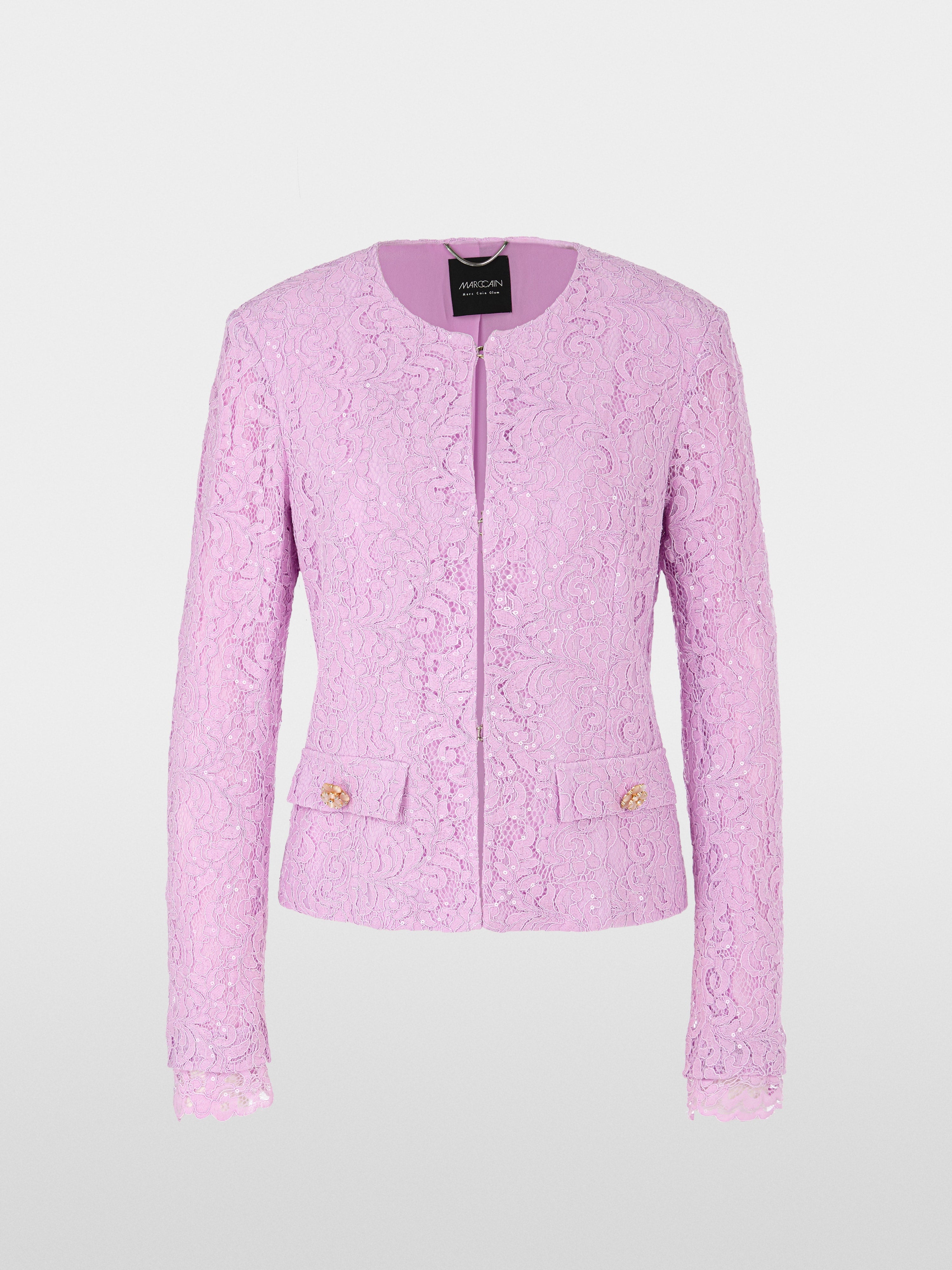 Mc - Ardent Lace Fabric Blazer