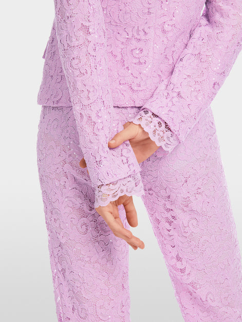 Mc - Ardent Lace Fabric Blazer