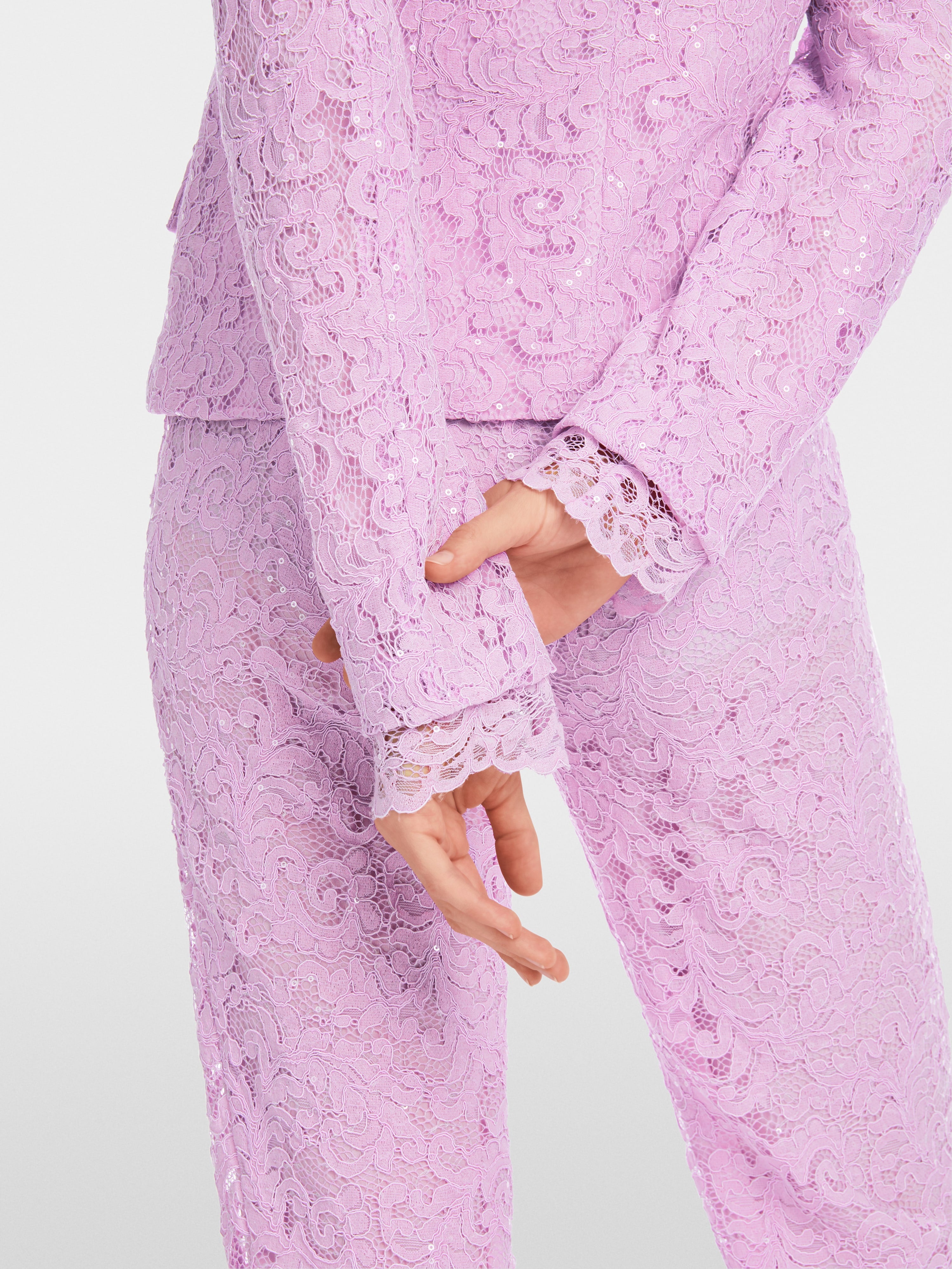 Mc - Ardent Lace Fabric Blazer