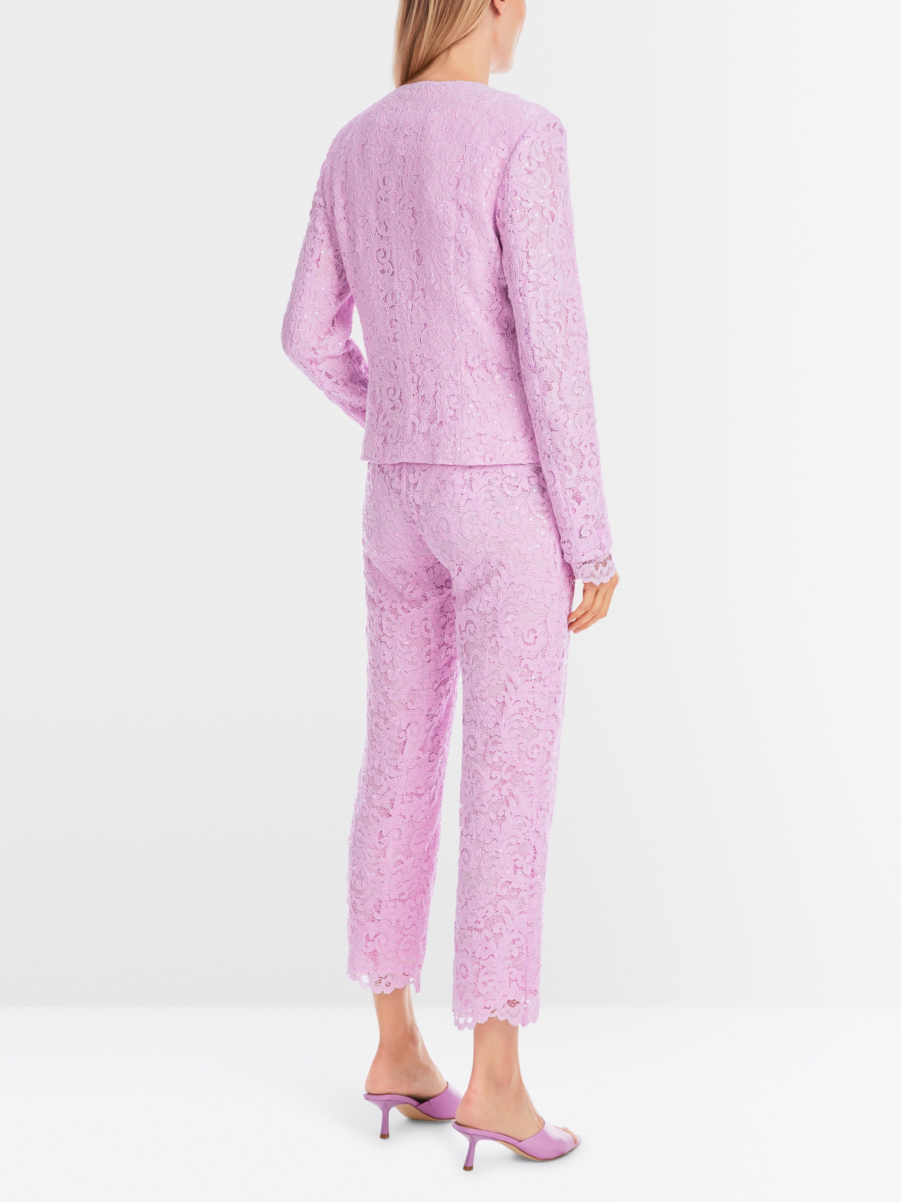 Mc - Ardent Lace Fabric Blazer