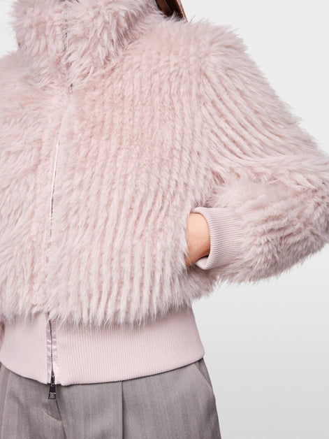 Short faux fur jacket