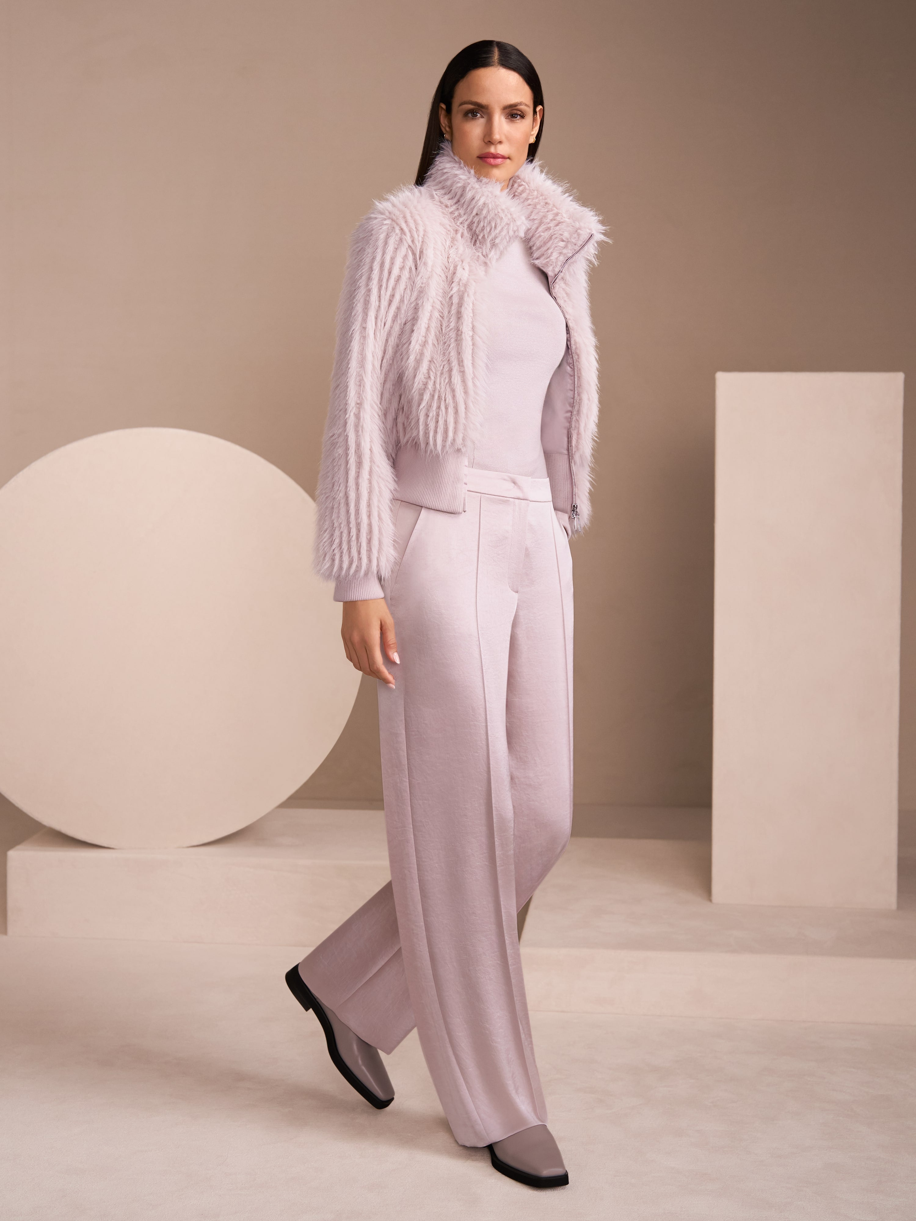 Short faux fur jacket