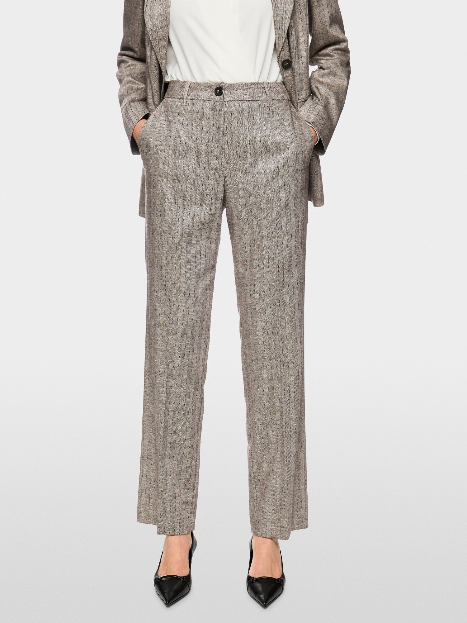 Mc - Loren Striped trousers