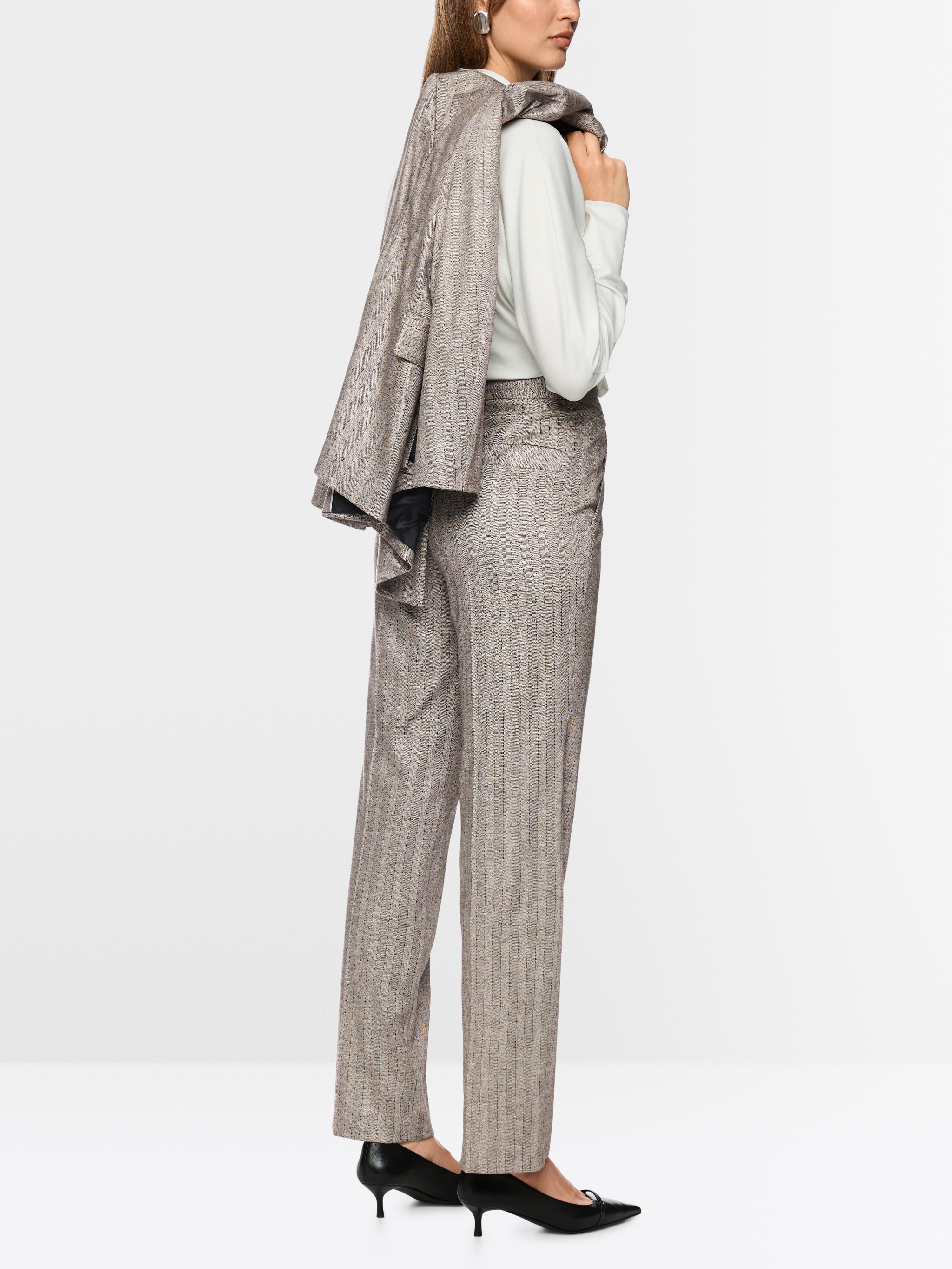 Mc - Loren Striped trousers